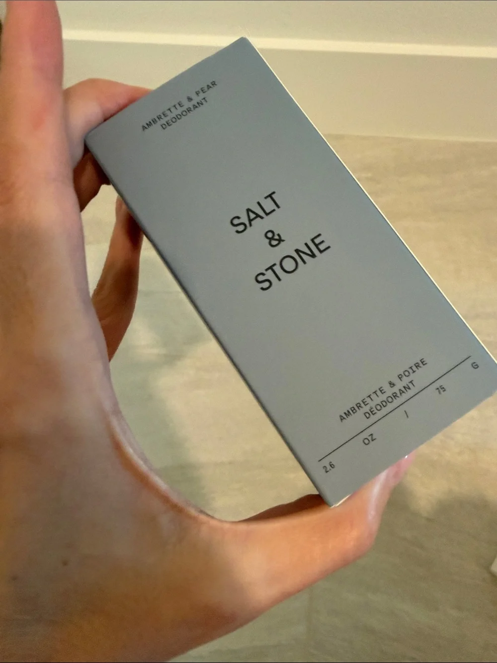 Brand New Salt & Stone ambrette and pear Deodorant $20 new launch